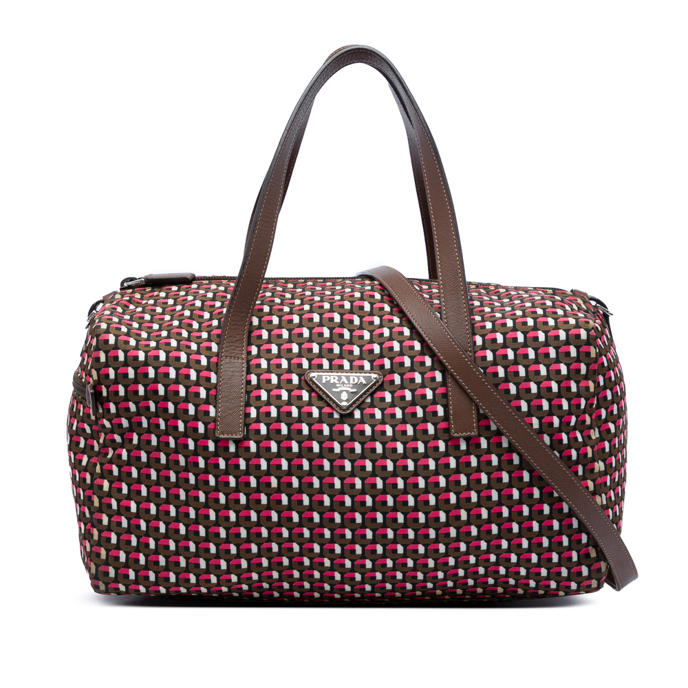Pre-Loved Prada Tessuto Stampato Satchel
